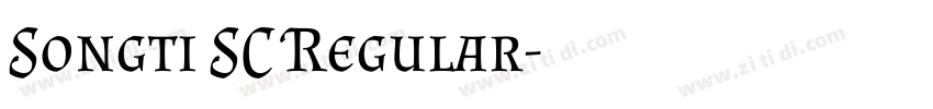 Songti SC Regular字体转换